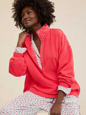 Aerie Oh Snap Sweatshirt Red