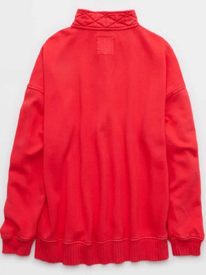 Aerie Oh Snap Sweatshirt Red Back