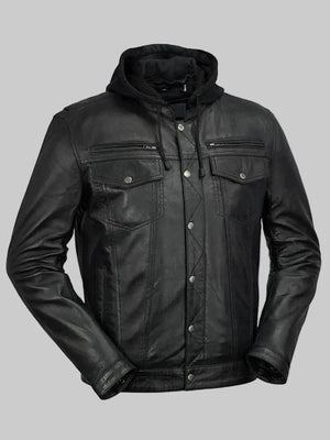 Black-Leather-Hooded-Jacket-Mens