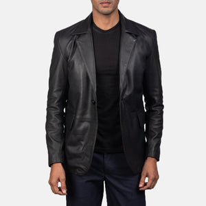 daron-black-leather-blazer