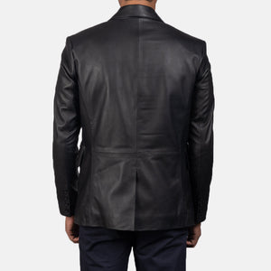 daron-black-leather-blazer