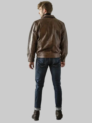 Double-Collar-Leather-Bomber-Jacket-Back