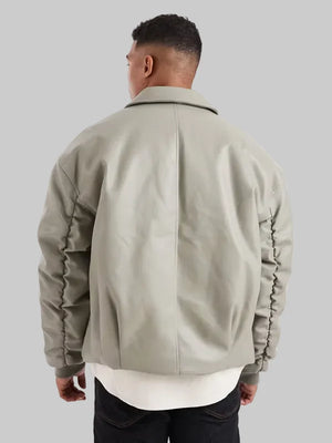 Faux-Leather-Bomber-Jacket-In-Green