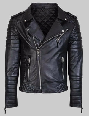 Men-Real-Lambskin-Black-Leather-Jacket-KM119