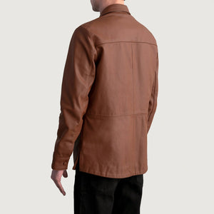 haven-matte-brown-leather-shirt