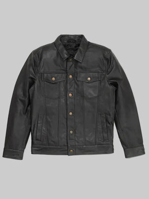 Mens-Black-Driggs-Leather-Jacket