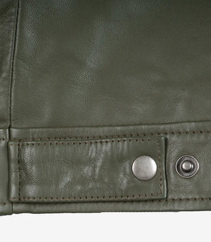 men-s-classic-shirt-collar-olive-green-leather-jacket
