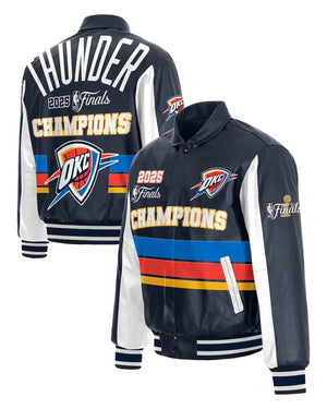 OKC Thunder Championship Leather Jacket