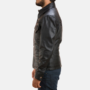 ranchson-black-leather-shirt