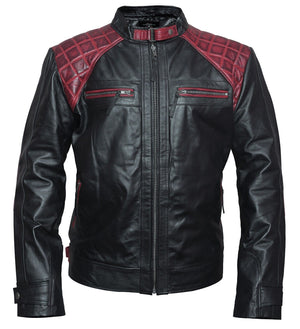 Rollins_Black_and_Maroon_Leather_Jacket_For_Man_and_Woman