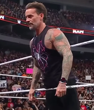 CM Punk Monday Night RAW 2025 Black Tank Top USA Jackets