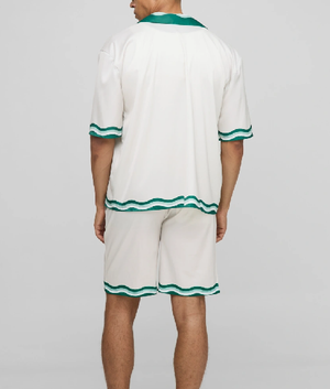 Love Island Games S02 Charlie Georgiou Green & White Shirt USA Jackets