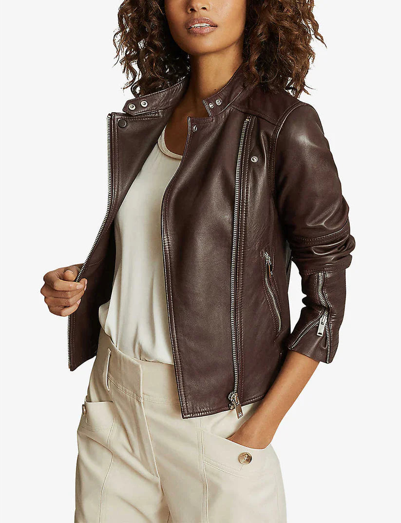 Genuine Brown Leather Jacket