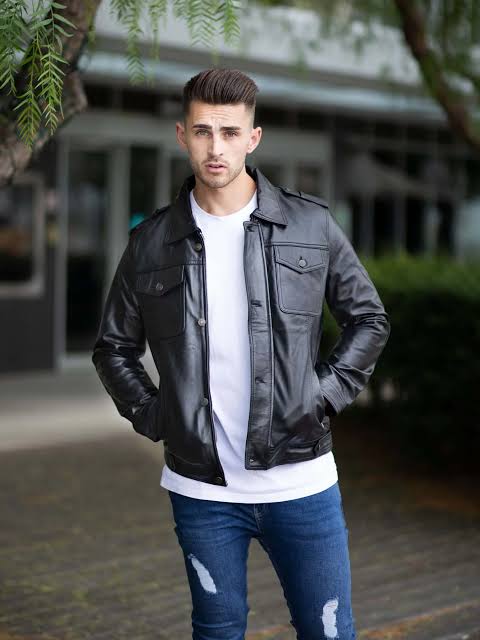 Leather Jacket for Man's