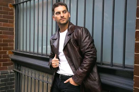 Men Leather Blazer