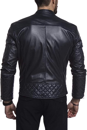 Urban Soft Lambskin Biker Jacket Men Zing Apparel