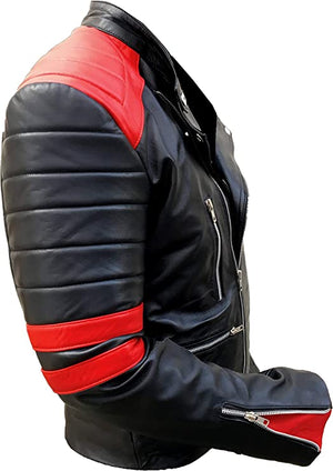 Men's Brando Classic Vintage Leather Jacket Zing Apparel