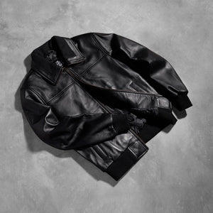 air-rolf-black-leather-bomber-jacket