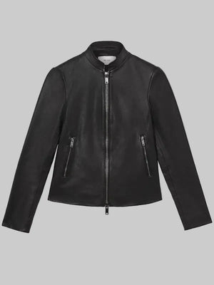 Allie-Leather-Collarless-Biker-Jacket-In-Black