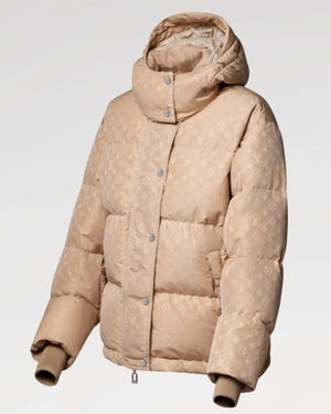 Beige-Louis-Vuitton-Puffer-Jacket