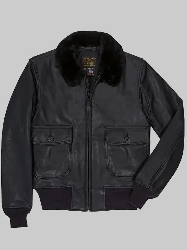 Black-Leather-G-1-Military-Spec-Jacket
