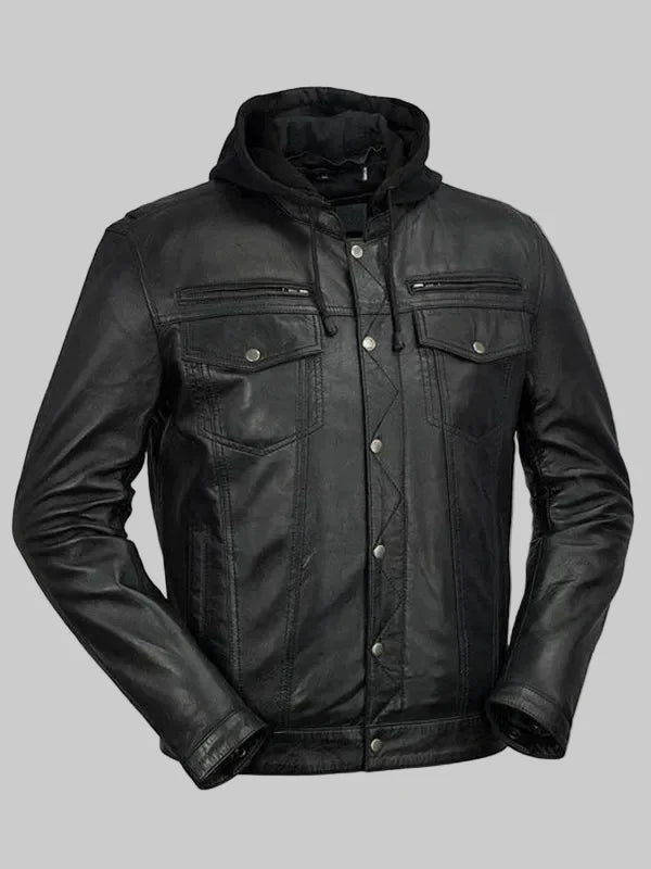 Black-Leather-Hooded-Jacket-Mens