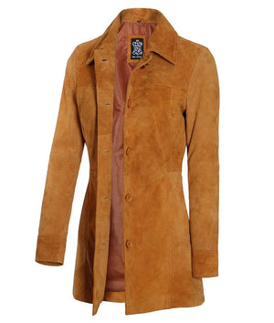 Kandis Suede Jacket Women, Brown Zing Apparel