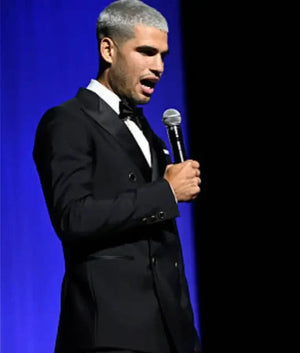 Carlos Alcaraz 2025 Laver Cup Opening Night Gala Black Blazer USA Jackets