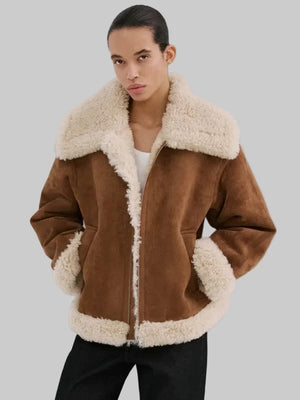 Double-Faced-Shearling-Jacket-Brown