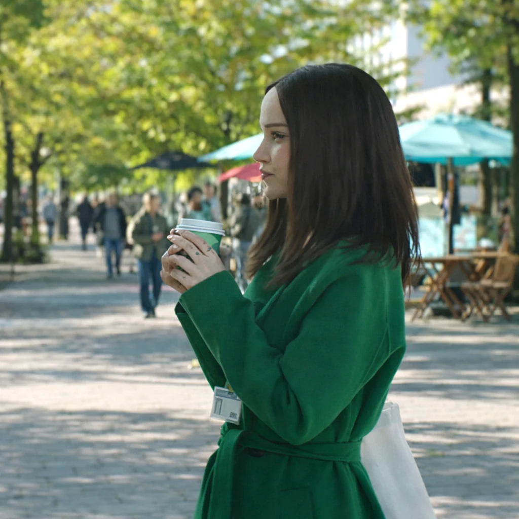 Dove Cameron 56 Days  Wool Green Coat