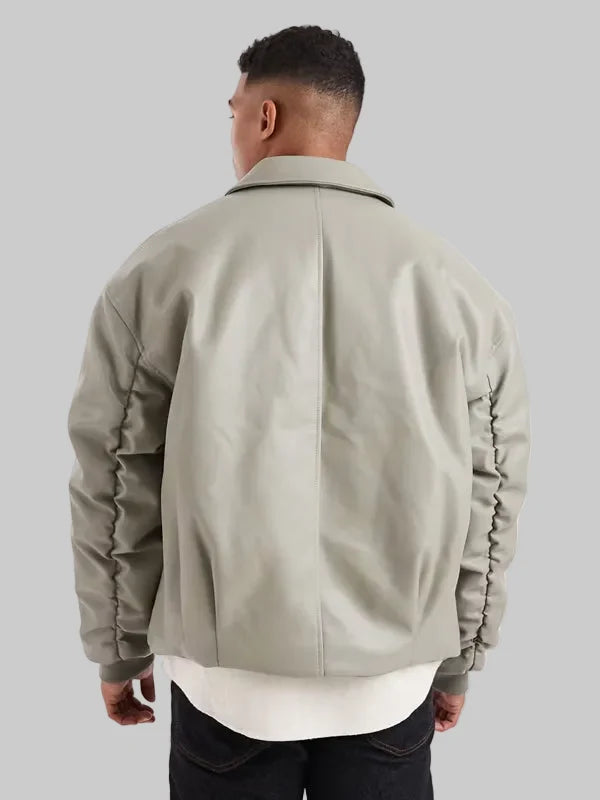 Faux-Leather-Bomber-Jacket-In-Green