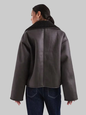 Faux-Shearling-Jacket-In-Chocolate-And-Brown