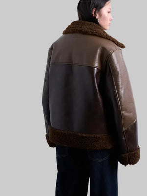 Faux-Shearling-Patchwork-Faux-Leather-Jacket-Brown