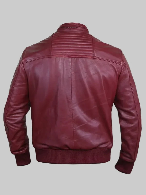 Flashy-Sangria-Leather-Bomber-Jacket-Back