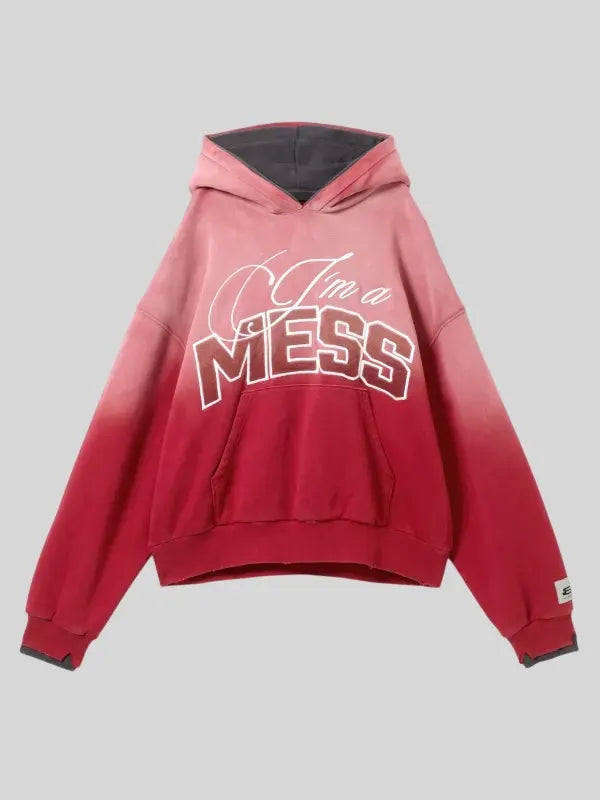I'm A Mess Landon Barker Hoodie Red