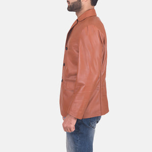 james-tan-brown-leather-blazer