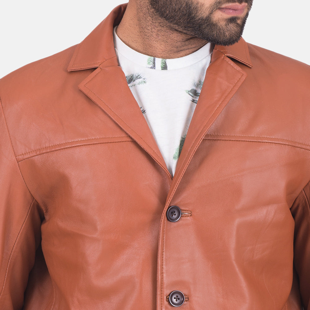 james-tan-brown-leather-blazer