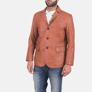 james-tan-brown-leather-blazer