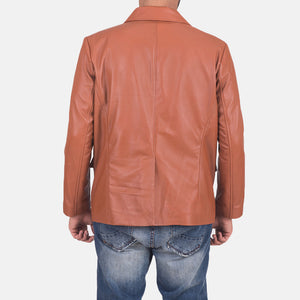 james-tan-brown-leather-blazer