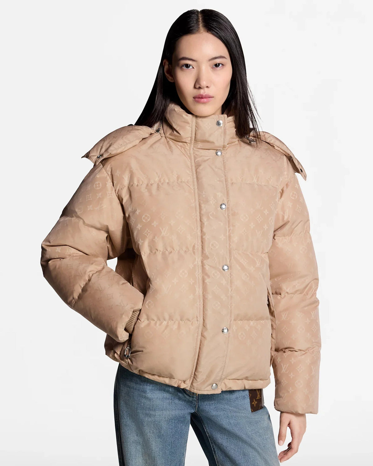 Louis-Vuitton-Puffer-Jacket-Beige