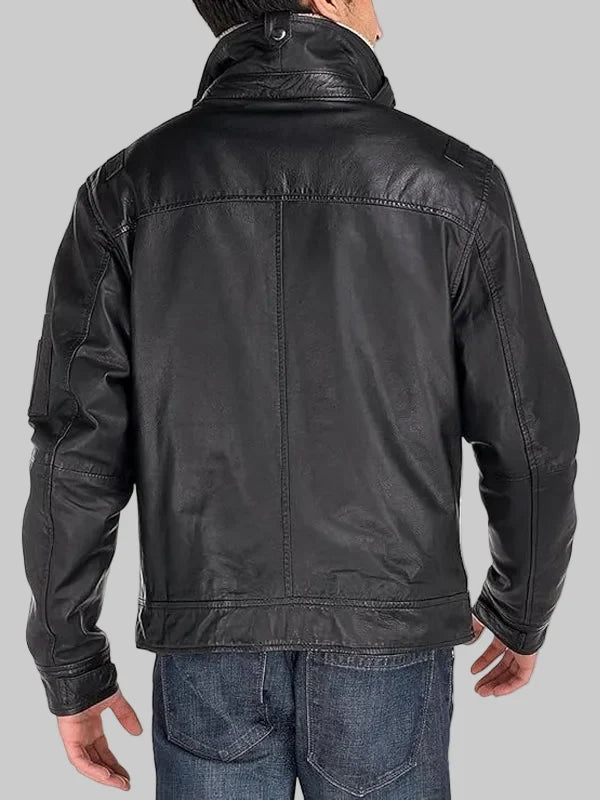 Men-Cowhide-Flight-Bomber-Modern-Leather-Jacket-Back