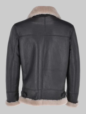 Men-Shearling-Real-Black-Leather-Bomber-Jacket-Back