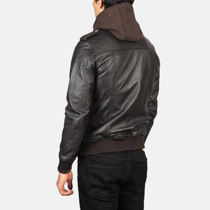 bravado-brown-hooded-leather-bomber-jacket