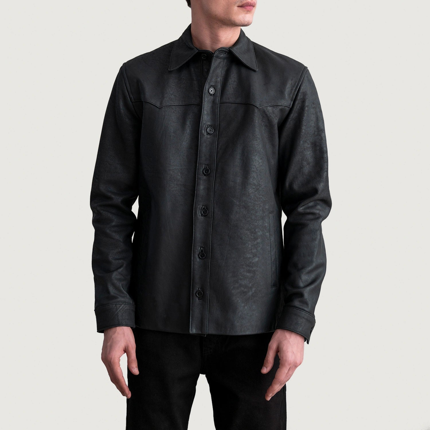 bronco-tumbled-black-leather-shirt