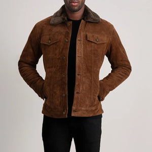 dallis-brown-suede-shearling-trucker-jacket