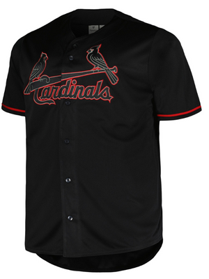 Men's St. Louis Cardinals Profile Big & Tall Blackout Replica Jersey USA Jackets
