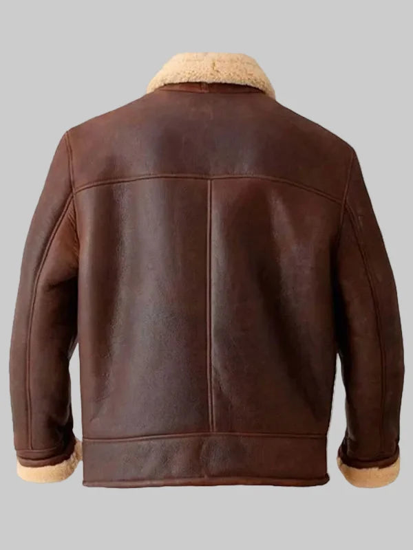 Mens-Brown-Aviator-Shearling-Leather-Jacket-Back