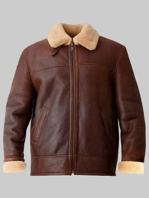 Mens-Brown-Aviator-Shearling-Leather-Jacket