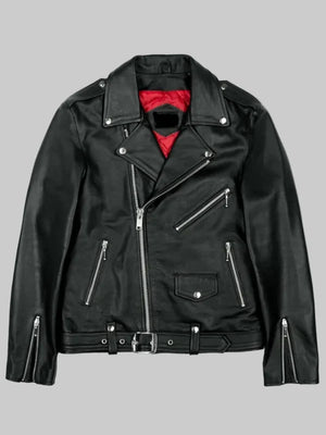 Mens-Commando-Black-Leather-Jacket