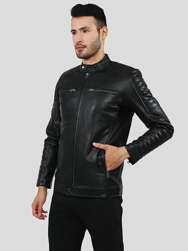 Mens-Enzo-Black-Slim-Fit-Leather-Racer-Jacket